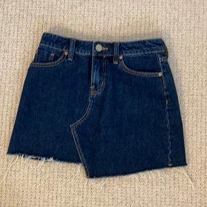 BDG dark wash jean skirt
